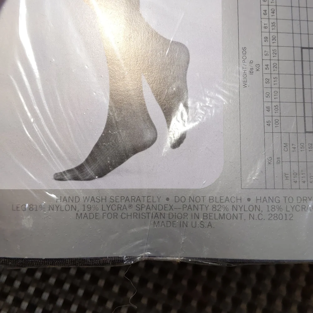 Christian Dior fascine texture control top pantyhose